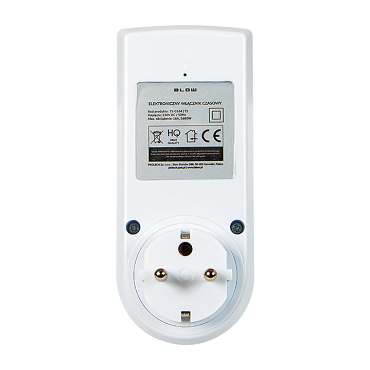 Blow digital timer programmer, LCD-display, noggrannhet +/- 1 minut per månad, 16 olika funktionskombinationer, 72-016#