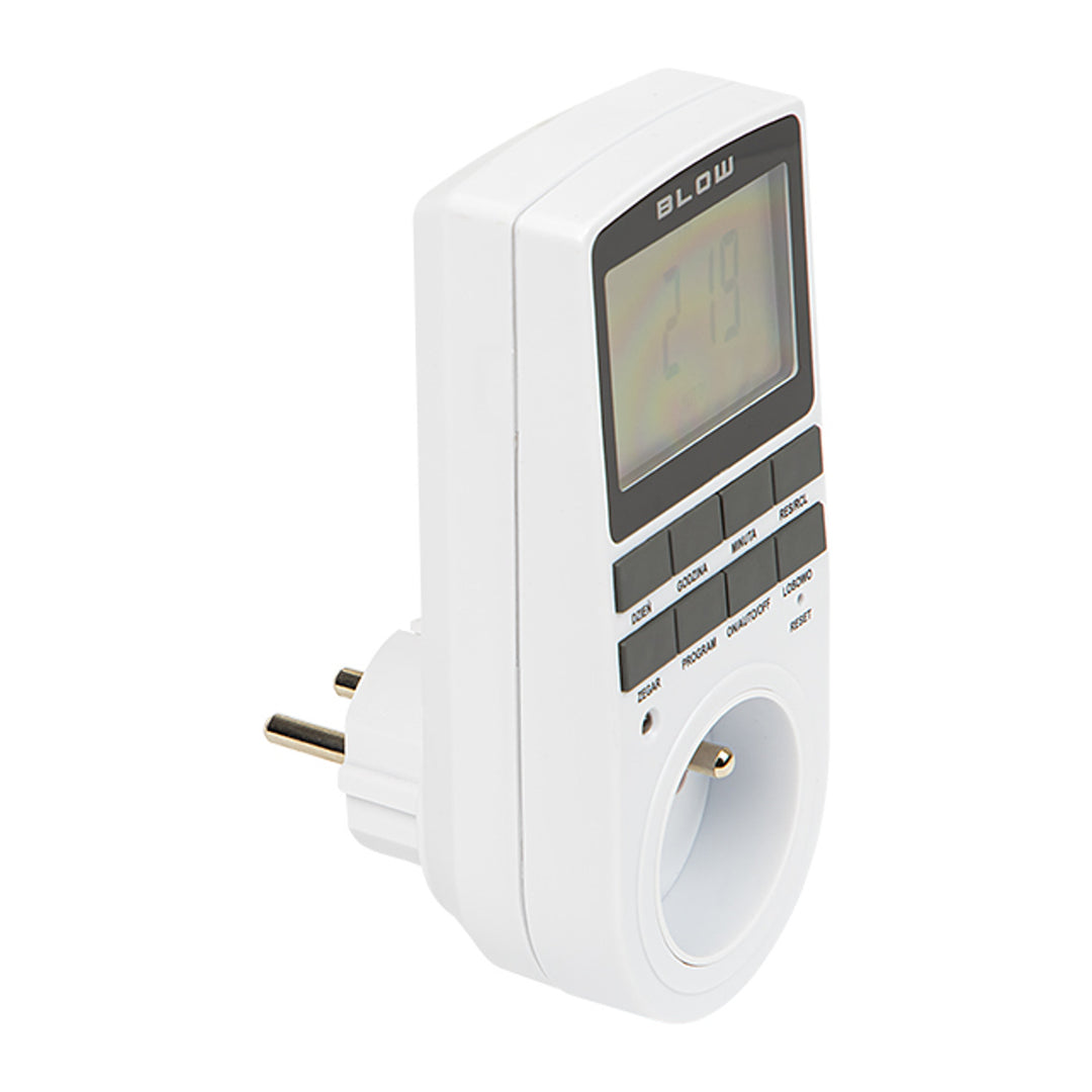 Blow digital timer programmer, LCD-display, noggrannhet +/- 1 minut per månad, 16 olika funktionskombinationer, 72-016#