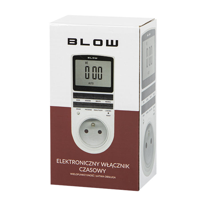 Blow digital timer programmer, LCD-display, noggrannhet +/- 1 minut per månad, 16 olika funktionskombinationer, 72-016#