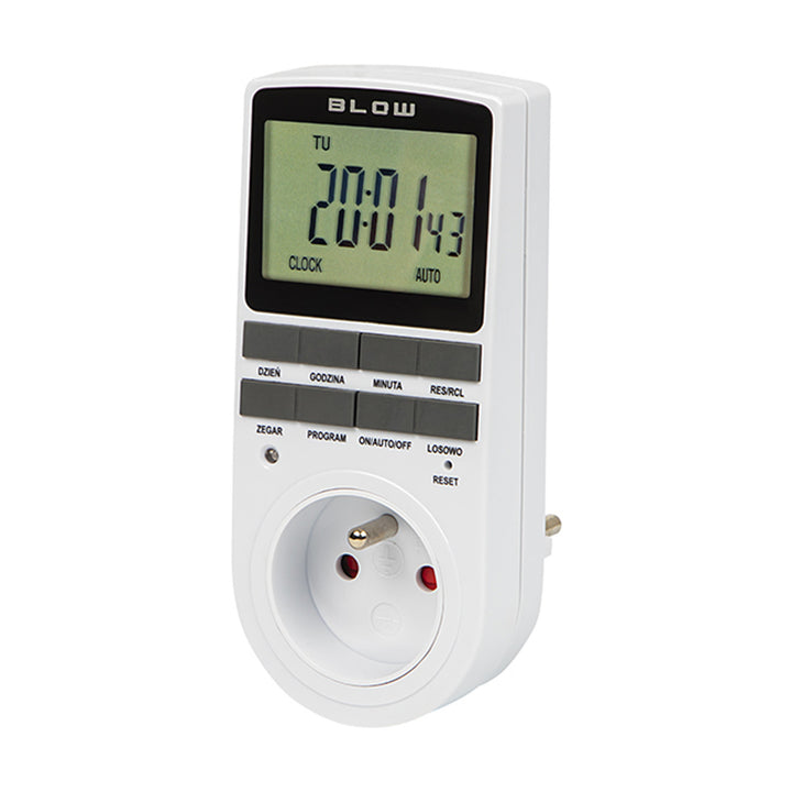 Blow digital timer programmer, LCD-display, noggrannhet +/- 1 minut per månad, 16 olika funktionskombinationer, 72-016#