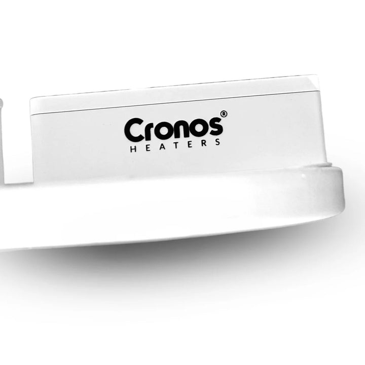Cronos elektrisk radiator, vit, effekt 450 W, värmer upp rum på upp till 14 m2, inbyggd termostat, fjärrkontroll, funktion för att upptäcka öppna fönster, ben ingår, WFH-450TW