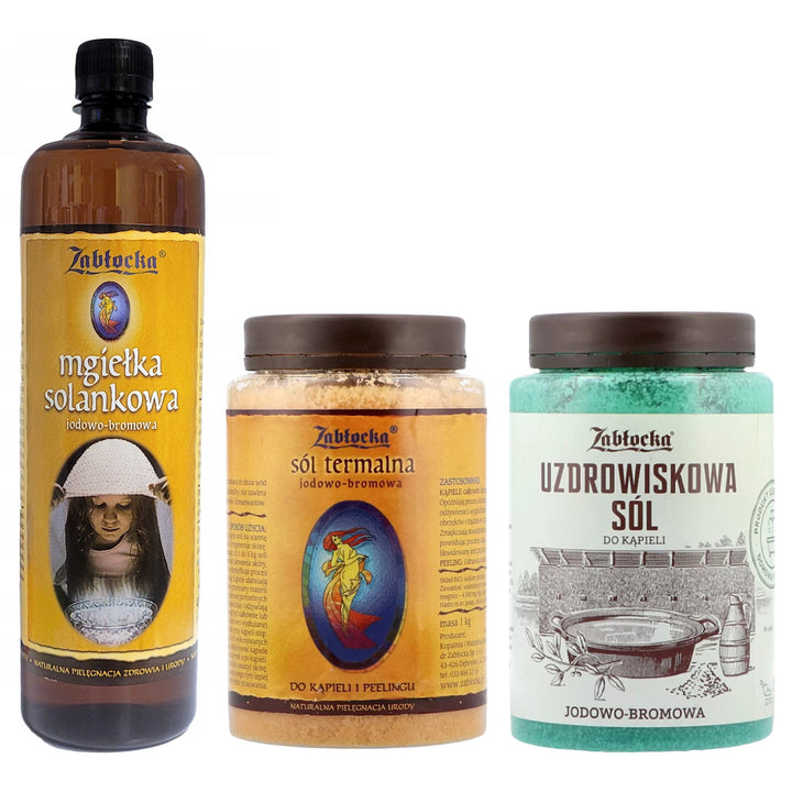 Zabłocka saltlösning + jod- och bromhaltig termal salt + kurortsalt