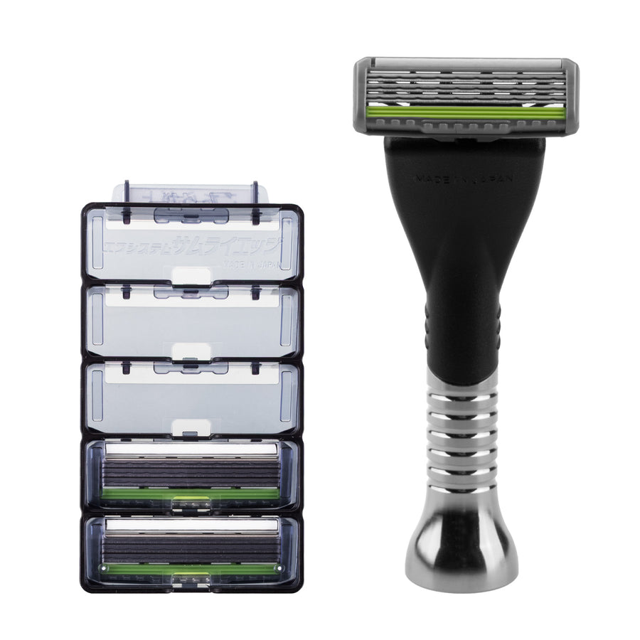 Rakapparat med utbytbara blad Feather Butler PF-BT, 3 rakblad