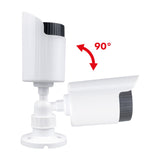 Set med två attrapper av rörformade kameror, IR-LED-dioder, vita, strömförsörjning 2xAA (ingår), ABS, IR1800 WT