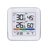 Trådlös väderstation GreenBlue, temperatur + luftfuktighet IN/OUT, klocka + alarm + datum, val mellan °C / °F, räckvidd upp till 60 m, GB169, 4x AAA-batteri