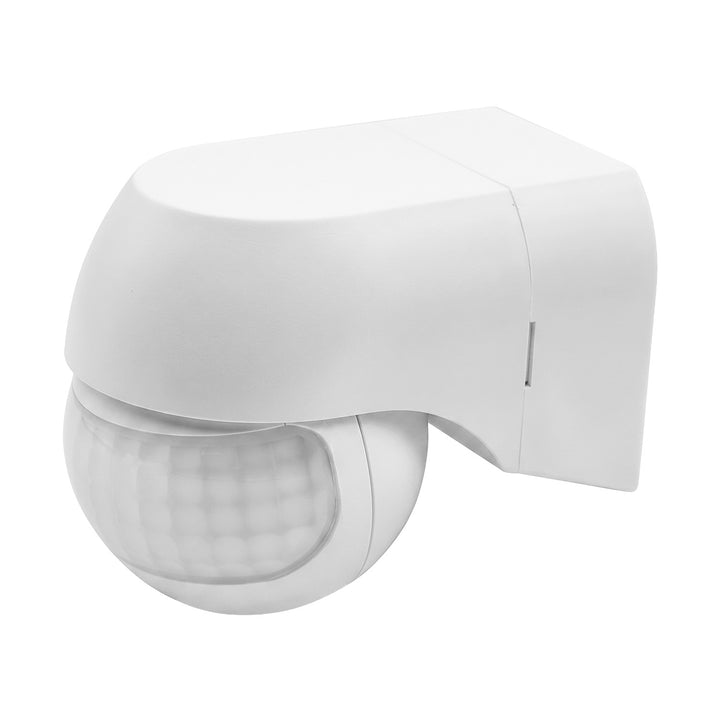 Maclean PIR-rörelsesensor 12–24 V, infraröd, IP44, vit, räckvidd 12 m, max. belastning 60/120 W, MCE623 W