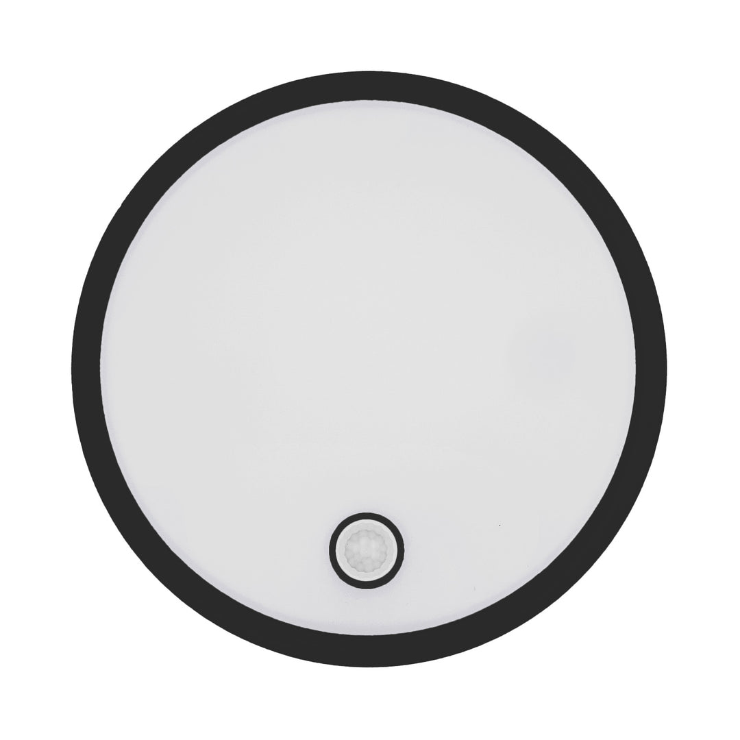 Maclean LED-lampa med rörelsesensor, PIR-sensor, svart, 10 W/15/18 W, IP65, justerbar färgtemperatur 3000/4000/6000 K, MCE535 B