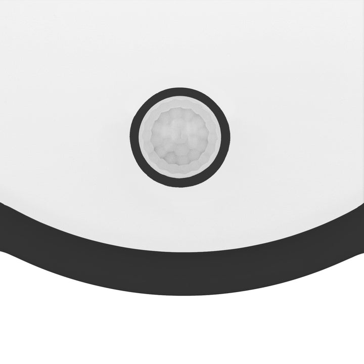 Maclean LED-lampa med rörelsesensor, PIR-sensor, svart, 10 W/15/18 W, IP65, justerbar färgtemperatur 3000/4000/6000 K, MCE535 B