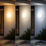 Maclean LED-lampa med rörelsesensor, PIR-sensor, vit, 10 W/15/18 W, IP65, justerbar färgtemperatur 3000/4000/6000 K, MCE535 W