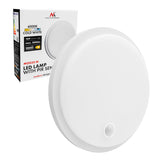 Maclean LED-lampa med rörelsesensor, PIR-sensor, vit, 10 W/15/18 W, IP65, justerbar färgtemperatur 3000/4000/6000 K, MCE535 W