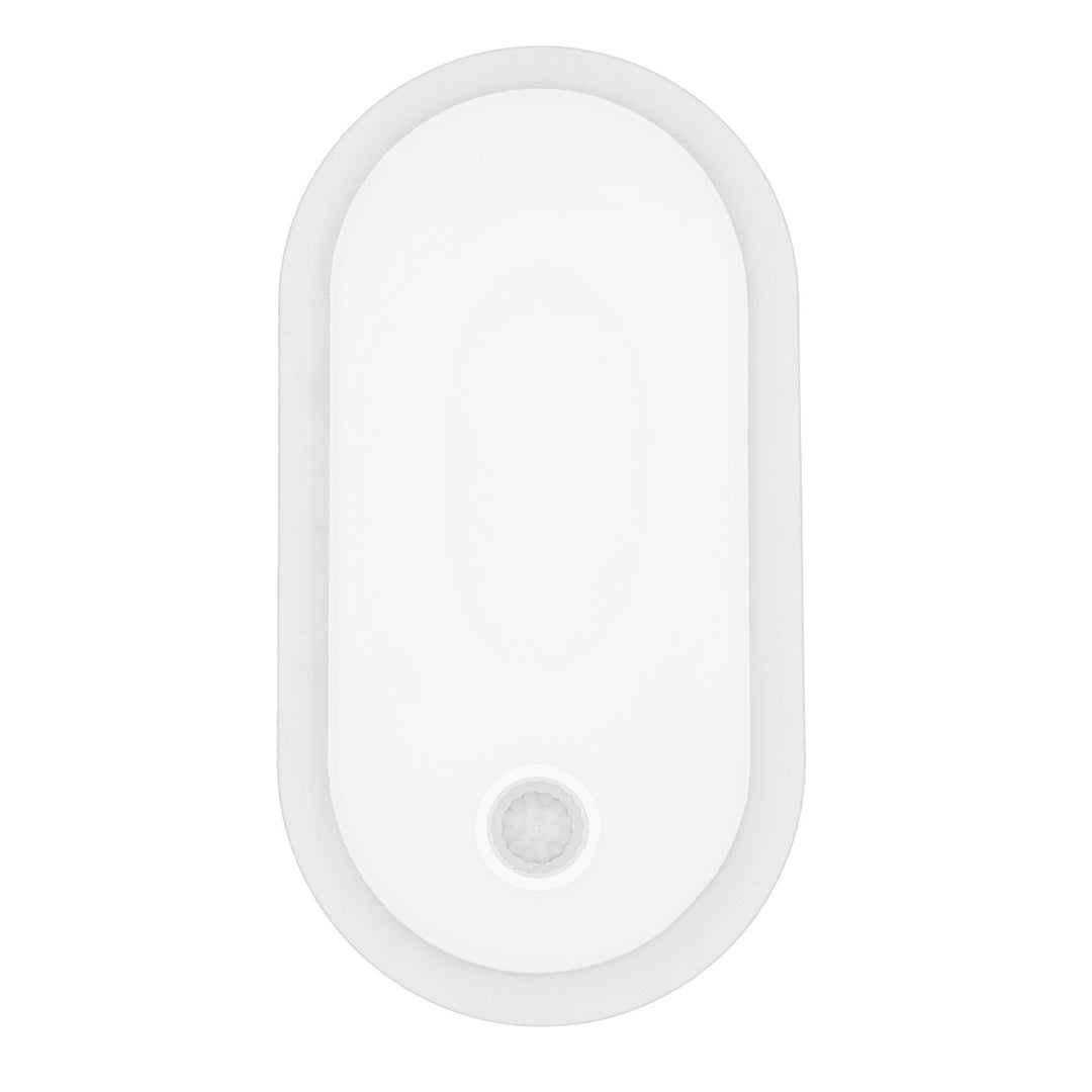 Maclean LED-lampa med rörelsesensor, PIR-sensor, vit, 10 W/15 W/18 W, IP65, justerbar färgtemperatur 3000/4000/6000 K, MCE534 W