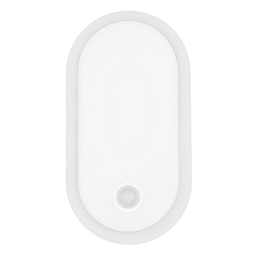 Maclean LED-lampa med rörelsesensor, PIR-sensor, vit, 10 W/15 W/18 W, IP65, justerbar färgtemperatur 3000/4000/6000 K, MCE534 W