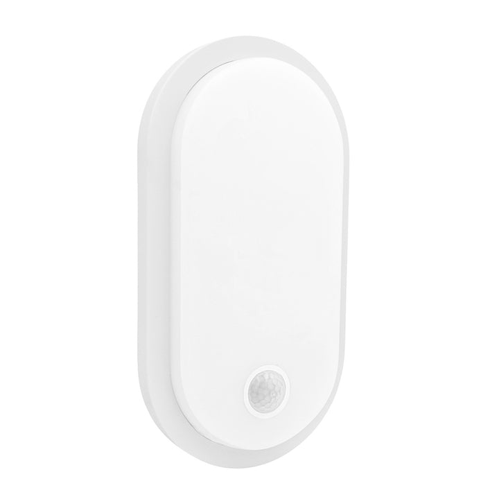 Maclean LED-lampa med rörelsesensor, PIR-sensor, vit, 10 W/15 W/18 W, IP65, justerbar färgtemperatur 3000/4000/6000 K, MCE534 W