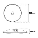 Maclean LED-lampa med PIR-sensor, takmonterad, 15 W, 1300 lm, IP54, 220–240 V~ 50/60 Hz, MCE537