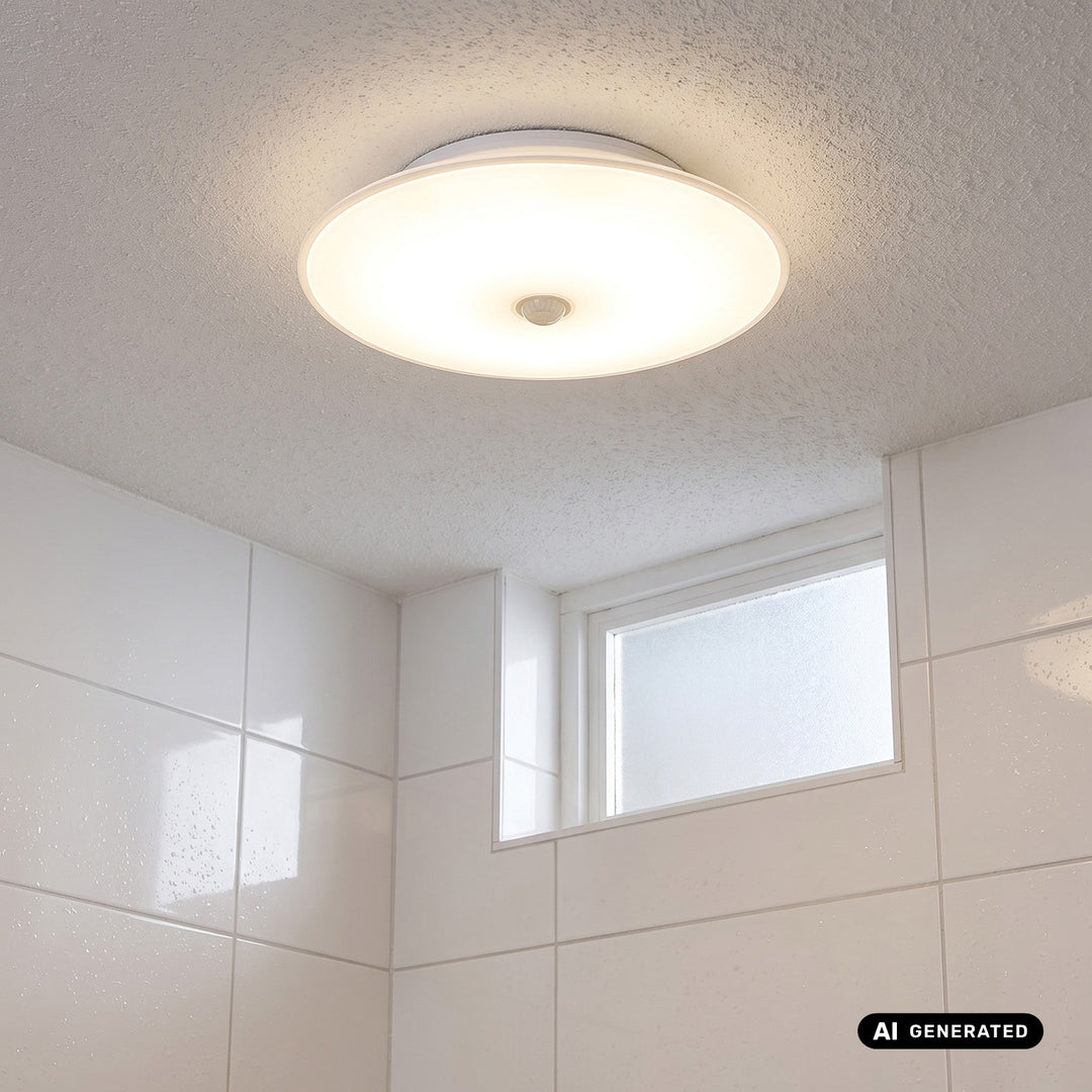 Maclean LED-lampa med PIR-sensor, takmonterad, 15 W, 1300 lm, IP54, 220–240 V~ 50/60 Hz, MCE537