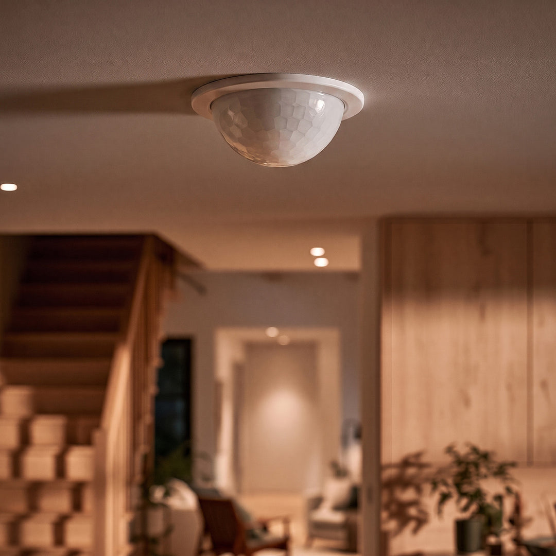 Maclean PIR-närvarosensor, för infällning, räckvidd 10x40 m, 1000 W/2000 W, 220–240 V AC, 50/60 Hz, IP54, MCE822