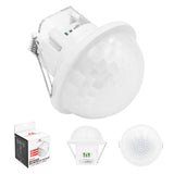 Maclean PIR-närvarosensor, för infällning, räckvidd 10x40 m, 1000 W/2000 W, 220–240 V AC, 50/60 Hz, IP54, MCE822