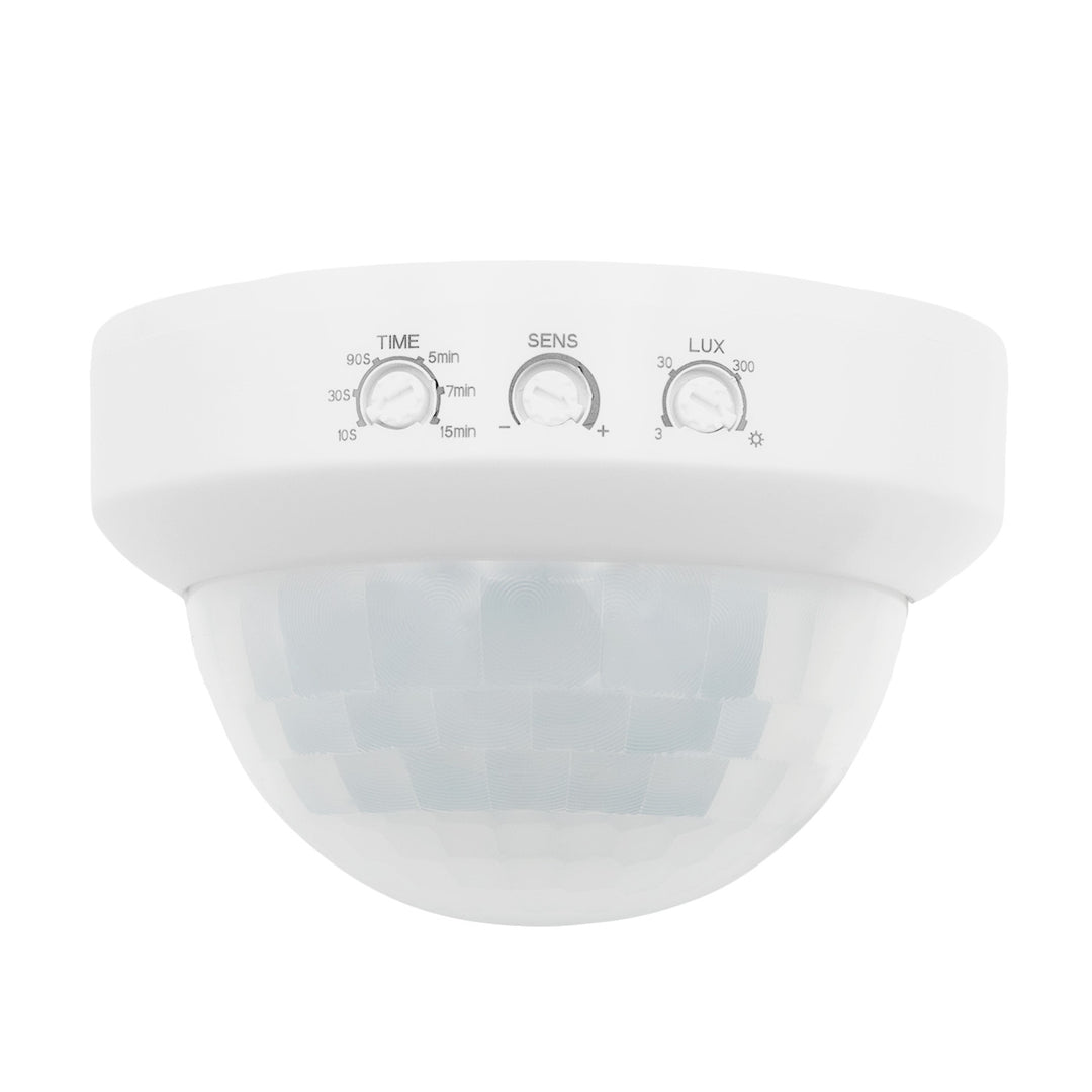 Maclean PIR-närvarosensor, för ytmontering, räckvidd 10x40 m, 1000 W/2000 W, 220–240 V AC, 50/60 Hz, MCE823