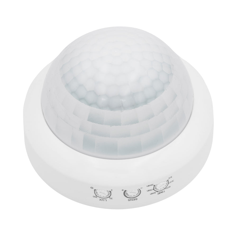 Maclean PIR-närvarosensor, för ytmontering, räckvidd 10x40 m, 1000 W/2000 W, 220–240 V AC, 50/60 Hz, MCE823