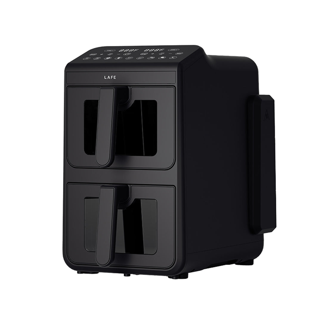 LAFE fettfri fritös, luftfritös, 2 kammare 5 L, effekt 2460 W, LCD-display, Dual Fry