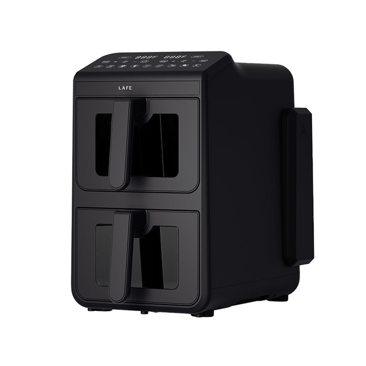 LAFE fettfri fritös, luftfritös, 2 kammare 5 L, effekt 2460 W, LCD-display, Dual Fry