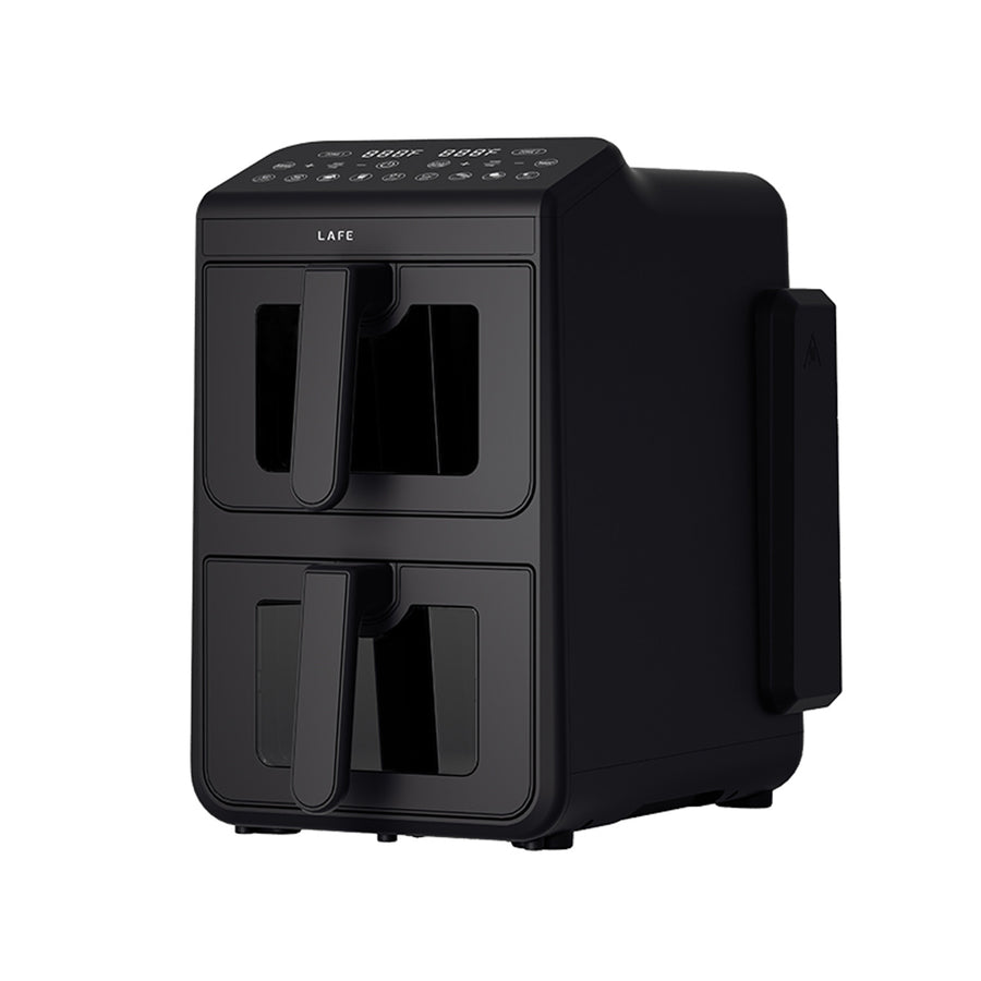 LAFE fettfri fritös, luftfritös, 2 kammare 5 L, effekt 2460 W, LCD-display, Dual Fry