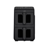 LAFE fettfri fritös, luftfritös, 2 kammare 5 L, effekt 2460 W, LCD-display, Dual Fry