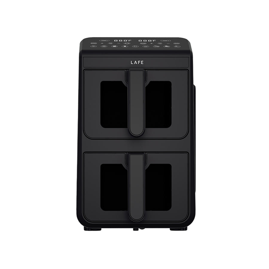 LAFE fettfri fritös, luftfritös, 2 kammare 5 L, effekt 2460 W, LCD-display, Dual Fry