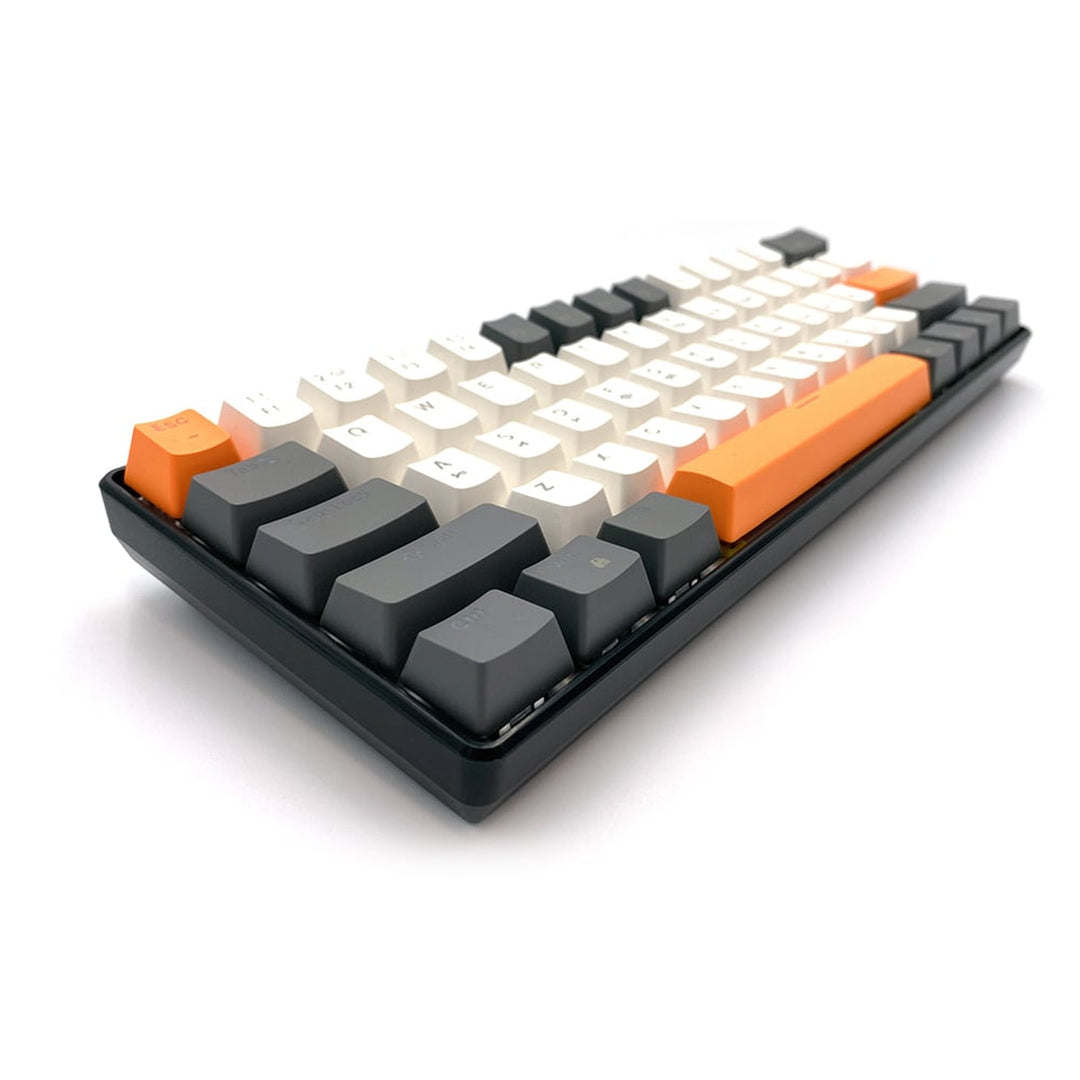 ZONE 61 – Mekanisk gamingtangentbord av typen short 60 %, mekaniska silent RED-brytare, färgad bakgrundsbelysning, 61 tangenter, USB-C, Mediatech