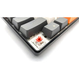 ZONE 61 – Mekanisk gamingtangentbord av typen short 60 %, mekaniska silent RED-brytare, färgad bakgrundsbelysning, 61 tangenter, USB-C, Mediatech
