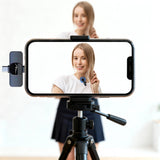 MICRO-MIC DUO – 2x trådlös mikrofon med klämma (set), för iOS och Android (OTG), mini, superkänslig. USB-C och LIGHTNING, Mediatech