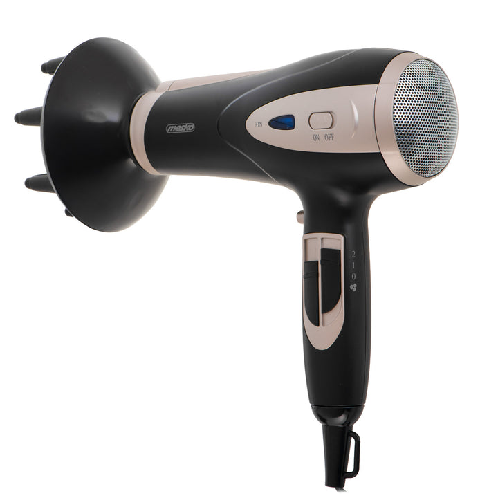 Mesko hårtork, joniseringsfunktion, diffusor, effekt 2200 W, svart, MS 2287
