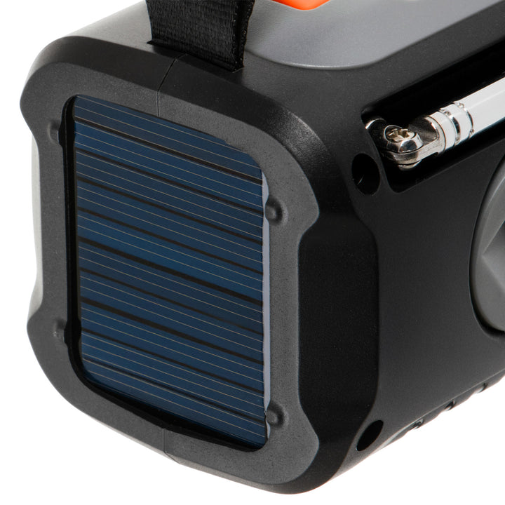 Adler nödradio, med solpanel, vev och powerbank, Bluetooth 5.0, LED-ficklampa 4W, 4500 mAh, AD 1920