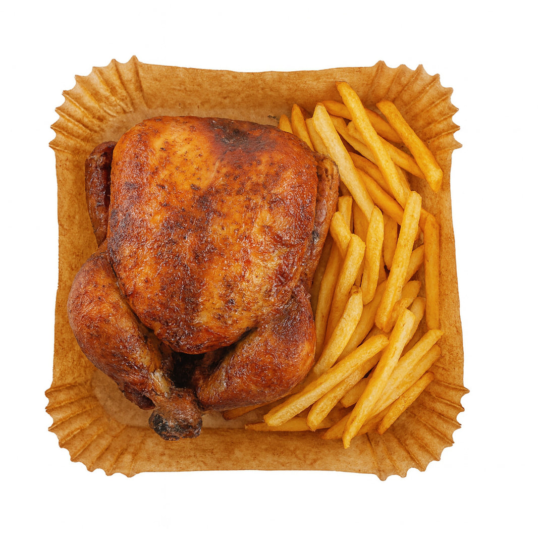 Pappersinsatser till fritös Adler, 16 cm, upp till 240 °C, biologiskt nedbrytbara, 100 stycken, AD 6731