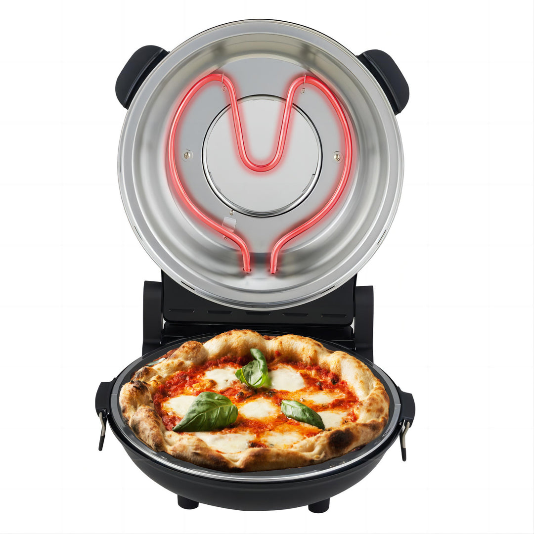 Adler pizzaugn, temperaturreglering upp till 400 °C, keramisk sten, två värmeelement, AD 6314