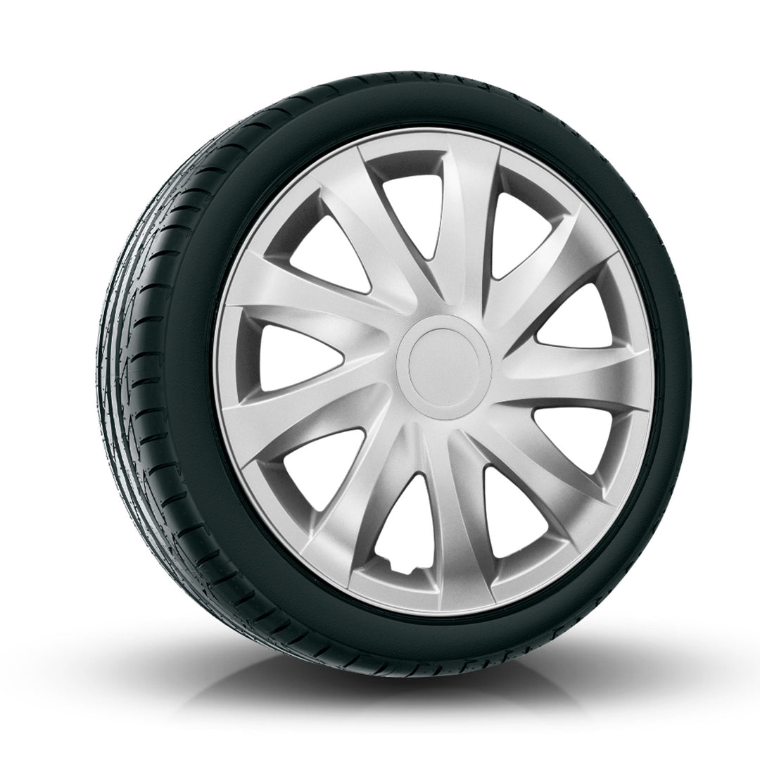 Universal hjulkapsel 13'' NRM Draco silver 4 st