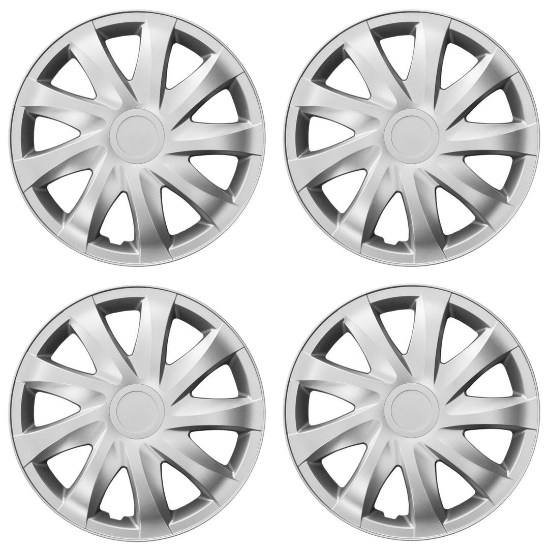 Universal hjulkapsel 13'' NRM Draco silver 4 st