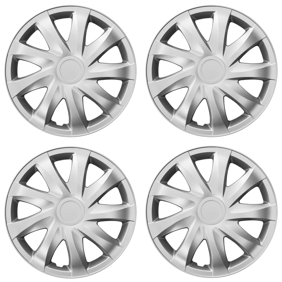 Universal hjulkapsel 13'' NRM Draco silver 4 st