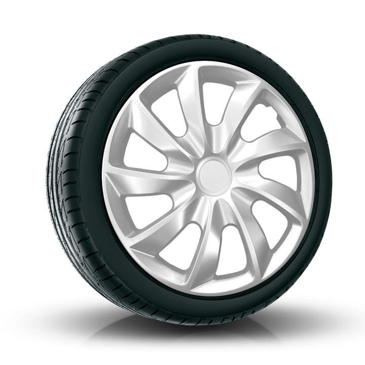 Universal hjulkapsel 13'' NRM Quad silver 4 st