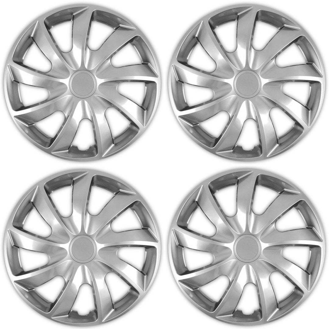 Universal hjulkapsel 13'' NRM Quad silver 4 st