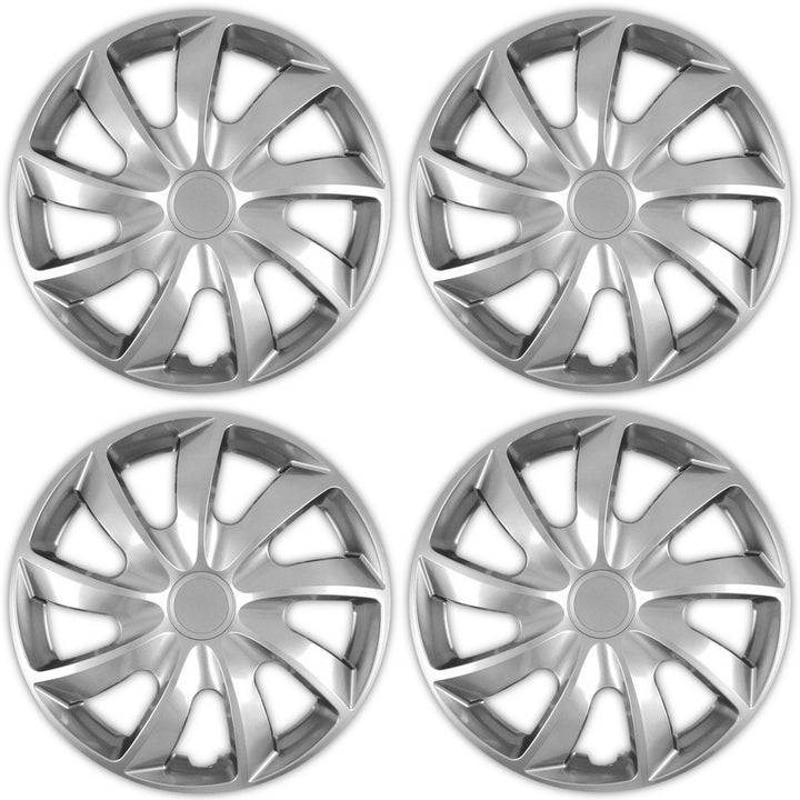 Universal hjulkapsel 13'' NRM Quad silver 4 st
