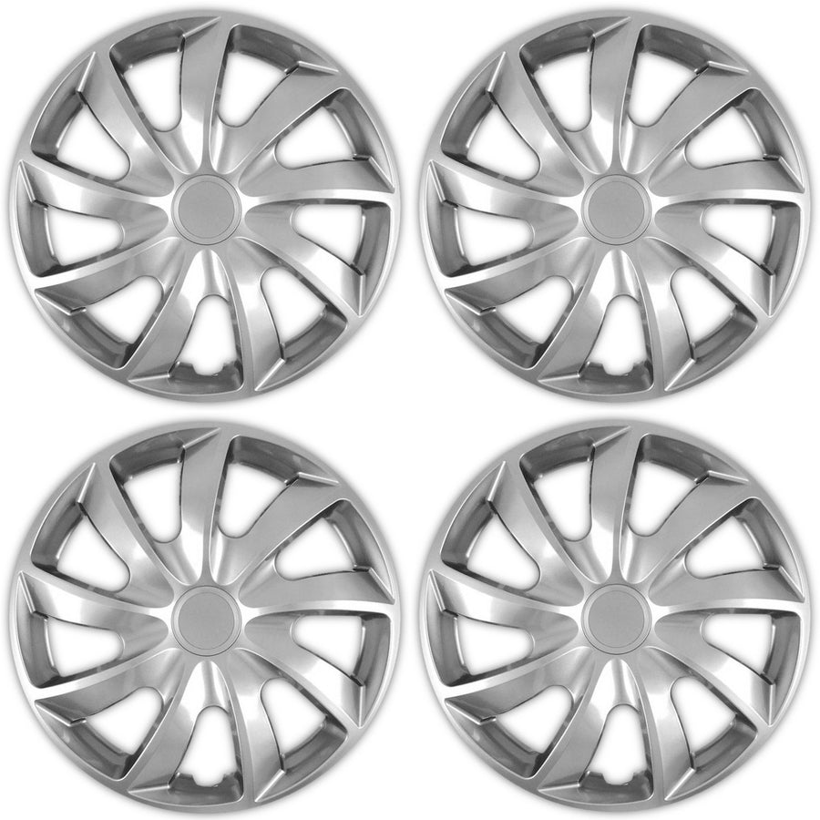 Universal hjulkapsel 13'' NRM Quad silver 4 st