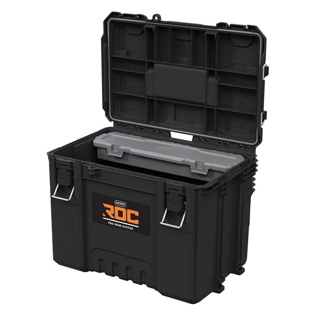 Verktygslåda Keter ROC XL Pro Gear 2.0, bärförmåga 72 kg, Pro Mount-fästen, kan hängas på väggen, 256980