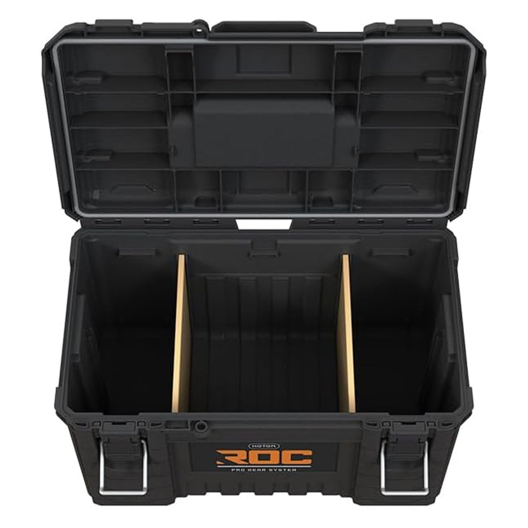 Verktygslåda Keter ROC XL Pro Gear 2.0, bärförmåga 72 kg, Pro Mount-fästen, kan hängas på väggen, 256980