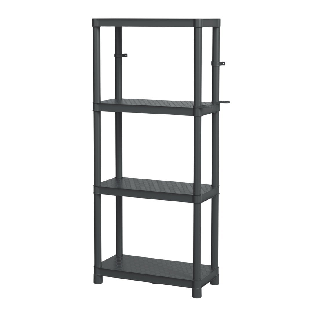 Stackaro Solid 60 Kistenberg hyllsystem, max totalbelastning 185 kg, 4 hyllplan, väggmontering, KSS60L4HD-S411