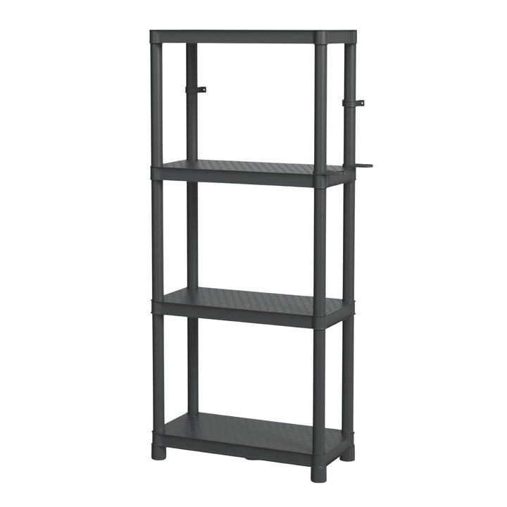 Stackaro Solid 60 Kistenberg hyllsystem, max totalbelastning 185 kg, 4 hyllplan, väggmontering, KSS60L4HD-S411