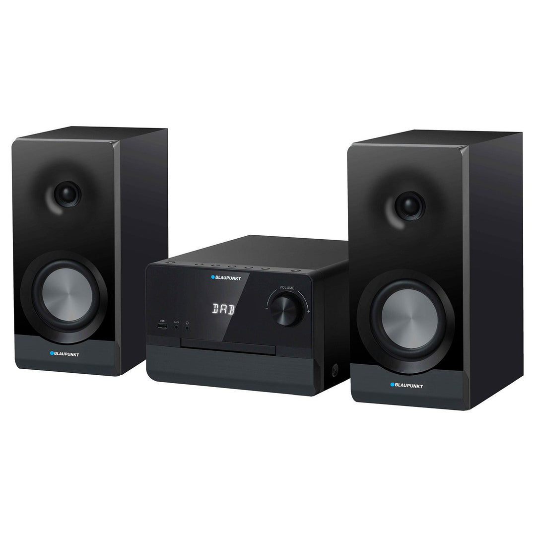 Blaupunkt mikrotorn, effekt 100 W RMS, DAB+-tuner, LED-display, FM-radio, teleskopantenn ingår, HDMI ARC-anslutning, CD/MP3/USB/BT, klocka med alarmfunktion, MS49DAB