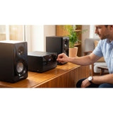 Blaupunkt mikrotorn, effekt 100 W RMS, DAB+-tuner, LED-display, FM-radio, teleskopantenn ingår, HDMI ARC-anslutning, CD/MP3/USB/BT, klocka med alarmfunktion, MS49DAB
