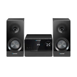 Blaupunkt mikrotorn, effekt 100 W RMS, DAB+-tuner, LED-display, FM-radio, teleskopantenn ingår, HDMI ARC-anslutning, CD/MP3/USB/BT, klocka med alarmfunktion, MS49DAB
