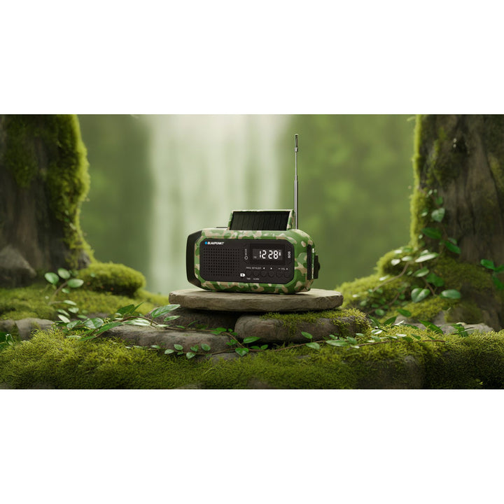 FM-larmradio från Blaupunkt, LED-ficklampa, läslampa, trippel laddningssystem, SOS-larm, ER20GC